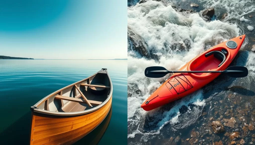 Canoe vs Kayak design